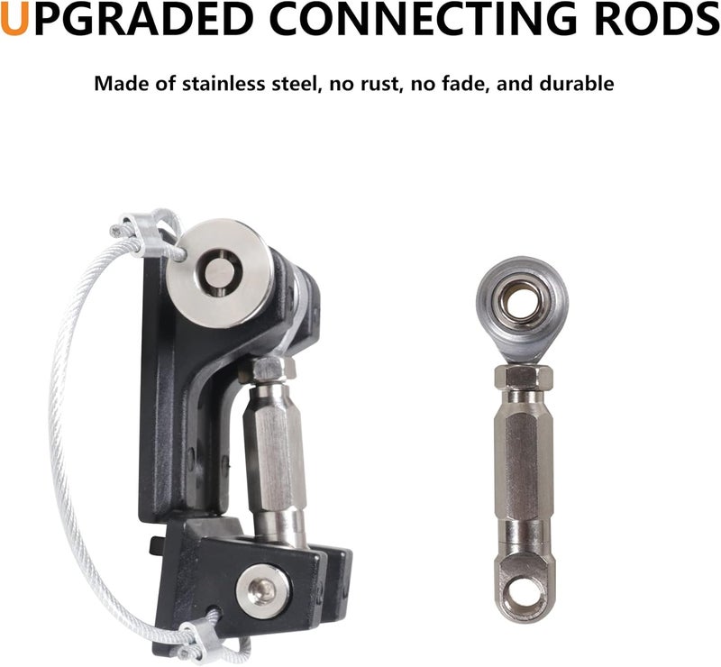 RERPRO TJ Hood Latches Lock for 1997-2006 Jeep Wrangler TJ Aluminum Locking Hood Latch Safety Catch Kit Replacement, Eliminate Hoods Flutter, 1 Pair Black with 2 Keys - Image 5